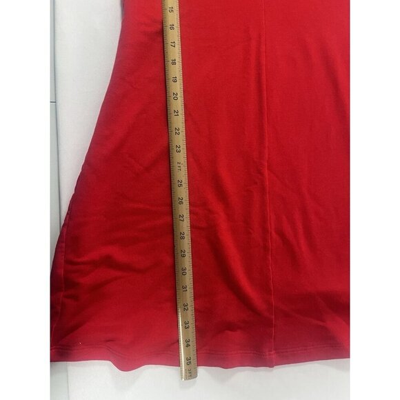 Bryn Walker Women’s Red Tunic Dress 3/4 Sleeves Sz Small Made In USA - Picture 5 of 7
